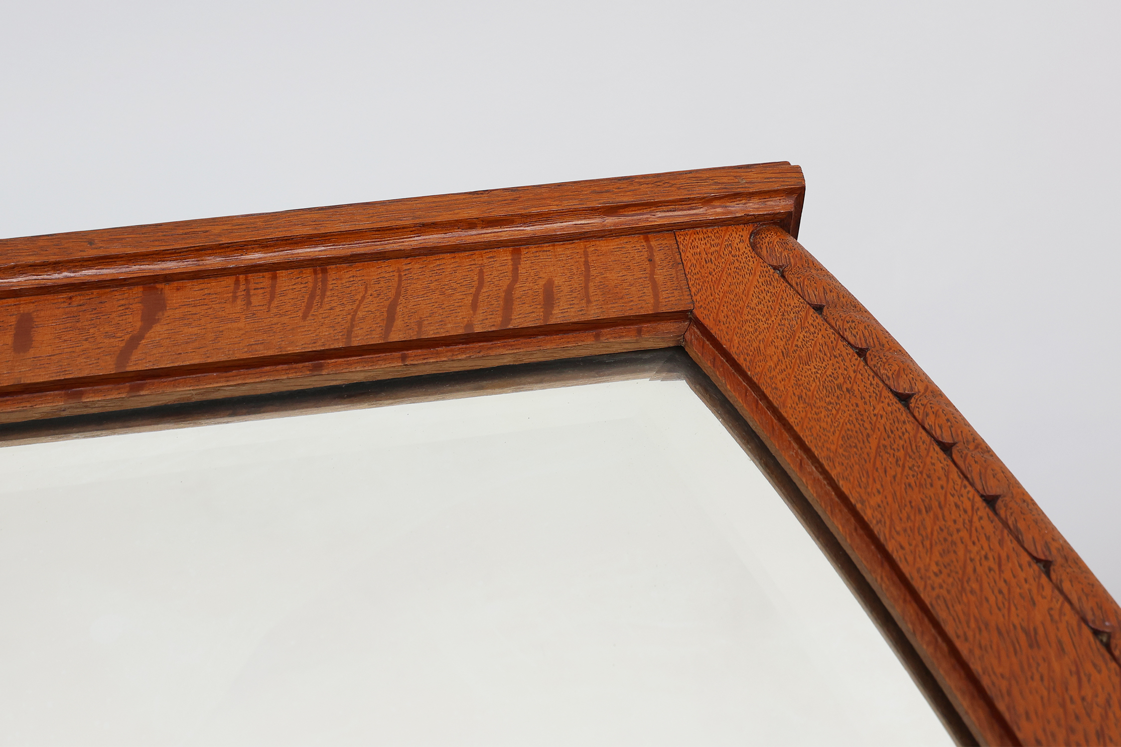 Art Nouveau mantel mirror attributed to De Coene, Belgium 1905thumbnail